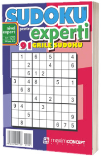 Sudoku pentru experti. 91 grile sudoku. Numarul 129