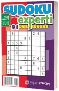 Sudoku pentru experti. 91 grile sudoku. Numarul 140