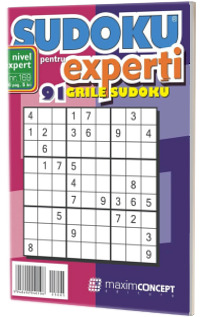 Sudoku pentru experti. 91 grile sudoku. Numarul 169