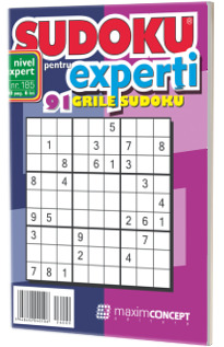 Sudoku pentru experti. 91 grile sudoku. Numarul 185 Sudoku pentru experti. 91 grile sudoku. Numarul 185