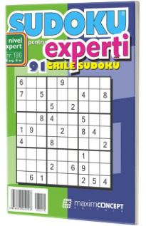 Sudoku pentru experti. 91 grile sudoku. Numarul 186 Sudoku pentru experti. 91 grile sudoku. Numarul 186