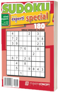 Sudoku pentru experti special, numarul 22. 180 de grile sudoku clasic