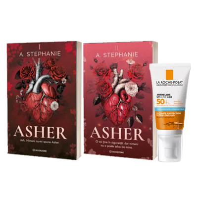 Summer KIT - Seria Asher si Crema hidratanta cu protectie solara SPF 50 plus