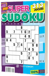 Super Sudoku, numarul 200. Nivel avansat