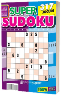 Super Sudoku, numarul 206. Nivel avansat