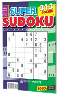 Super Sudoku, numarul 221. Nivel avansat