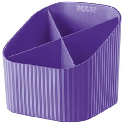 Suport pentru instrumente de scris, 4 compartimente, X-Loop Trend-Colours - violet