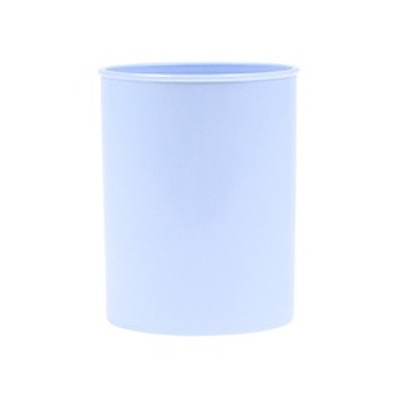 Suport plastic, cilindric, pentru instrumente de scris, D78mm, H-10cm, DONAU Life - bleu pastel