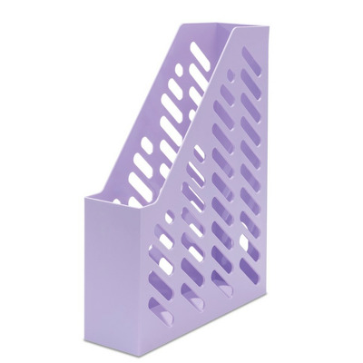 Suport vertical plastic pentru cataloage Klassik - violet pastel