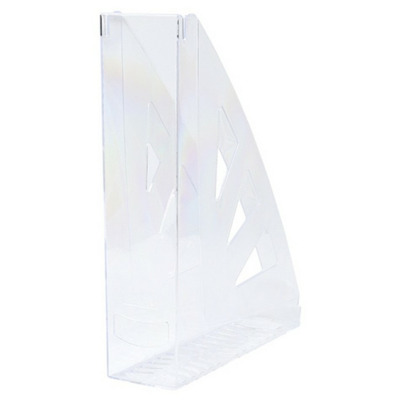 Suport vertical plastic pentru cataloage  - transparent