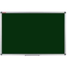 Tabla verde magnetica cu rama din aluminiu, 100 x 150 cm, pentru creta, Optima
