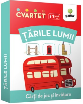 Tarile lumii - Carti de joc si invatare (Colectia Cvartet 4-6 ani) Tarile lumii - Carti de joc si invatare (Colectia Cvartet 4-6 ani)