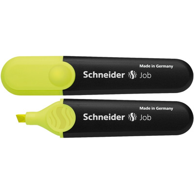 Textmarker Schneider Job, varf tesit 1 5mm - galben