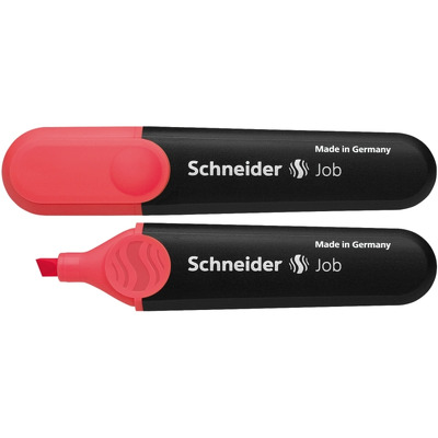 Textmarker Schneider Job, varf tesit 1 5mm - rosu