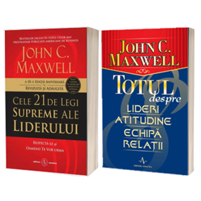 Totul despre lideri John Maxwell, set 2 carti