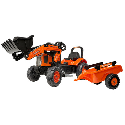 Tractor Kubota cu Remorca si Excavator