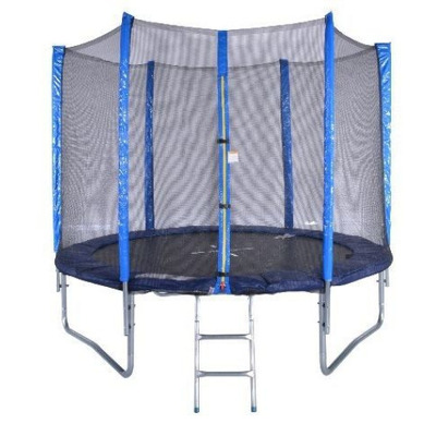Trambulina Spartan cu plasa de protectie si scara, 426cm, 150kg