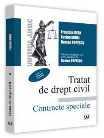 Tratat de drept civil. Contracte speciale, editia a V-a, actualizata si completata, volumul I, Vanzarea. Schimbul