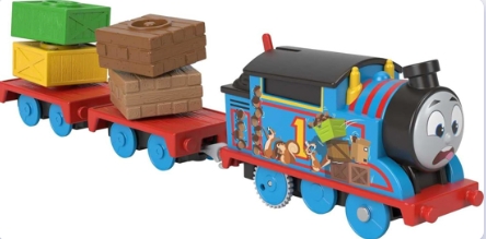 Tren motorizat Wobble Thomas cu 2 vagoane