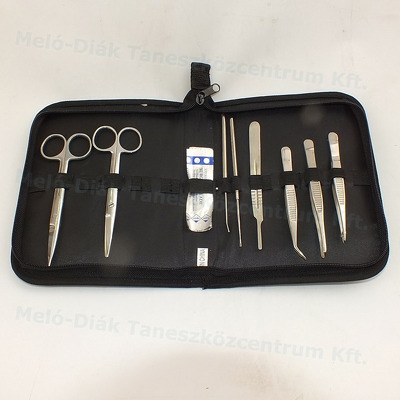 Trusa de disectie 9 piese din otel inoxidabil
