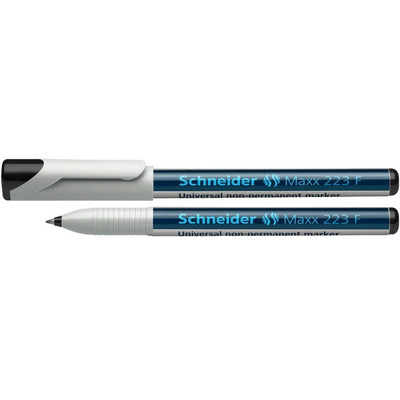 Universal non-permanent marker Schneider Maxx 223 F, varf 0.7mm - negru