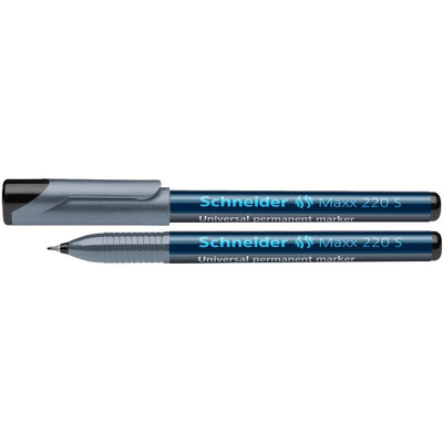 Universal permanent marker Maxx 220 S, varf 0.4mm - negru