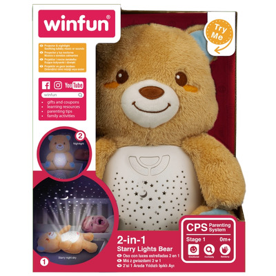 Ursulet cu lumini instelate 2 in 1