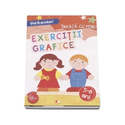 Voi fi scolar! Invata cu mine - Exercitii grafice, 5-6 ani Voi fi scolar! Invata cu mine - Exercitii grafice, 5-6 ani