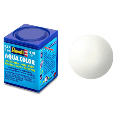 Vopsea acrilica alb lucios pentru modelism Revell 18 ml
