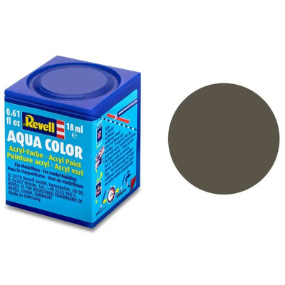 Vopsea acrilica masliniu NATO mat pentru modelism Revell 18 ml
