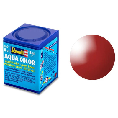Vopsea acrilica rosu aprins lucios pentru modelism Revell 18 ml