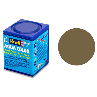 Vopsea Pe Baza De Apa Revell Matt Olive Brown Ral 7008 18Ml