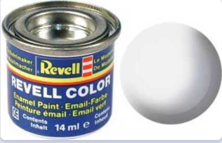 Vopsea revell email satinat alb ral pentru modelism revell