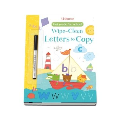 Wipe-clean letters to copy