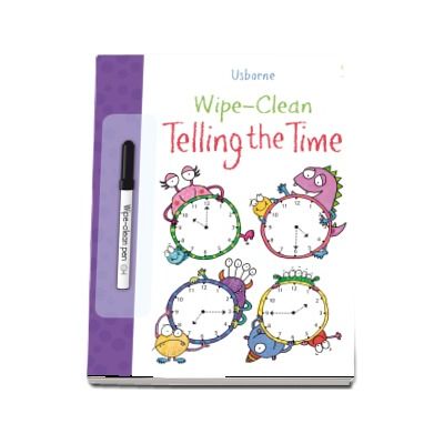 Wipe-clean telling the time