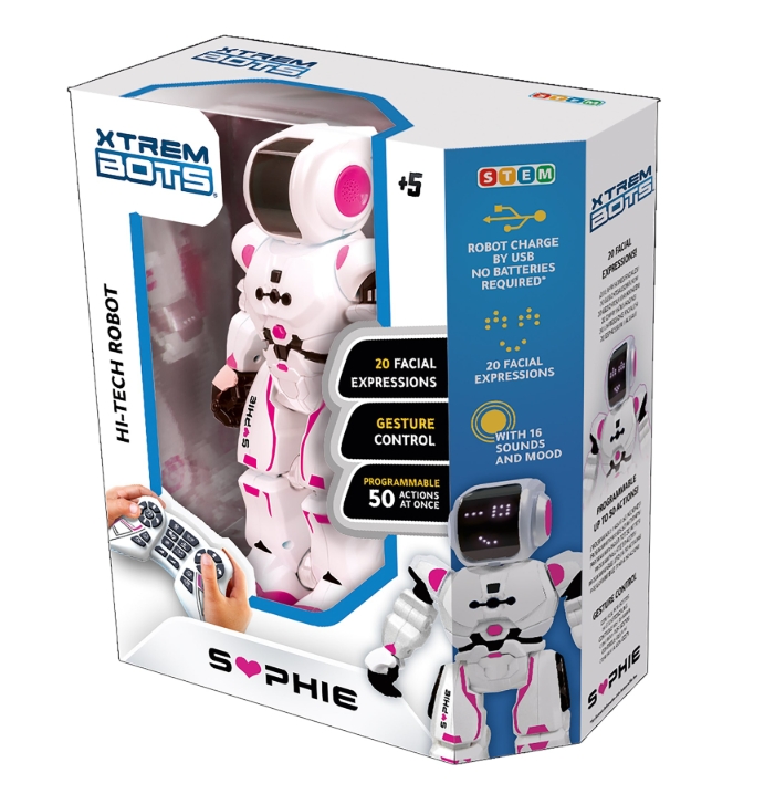 Xtrem Bots. Robot interactiv Sophie telecomanda si control prin gesturi
