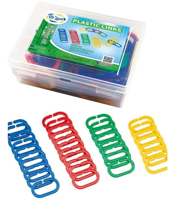 Zale din plastic set 60 piese colorate
